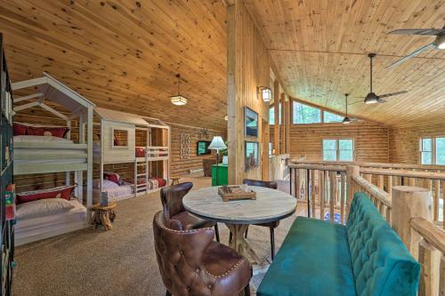 Luxe Riverfront Lodge by Torch Lake with Kayaks