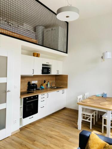 廚房, Residence Kotel in 羅基尼茨納德傑茨羅