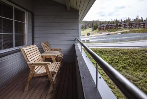 balkong/terrass, Ski-Inn RukaTonttu in Kuusamo
