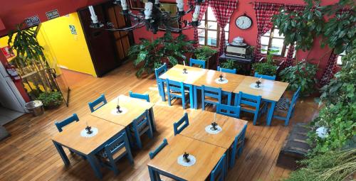 餐廳, Hotel Churup in 瓦拉斯