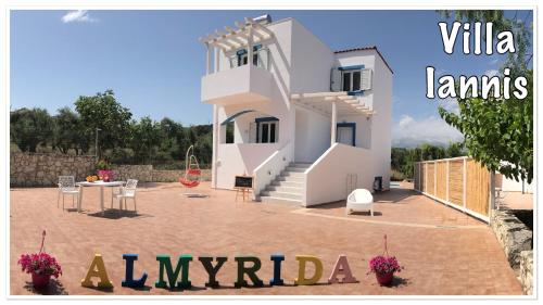Villa Iannis in Almyrida slechts 350m van het Strand - Auto huren niet nodig - Gratis Samariakloof