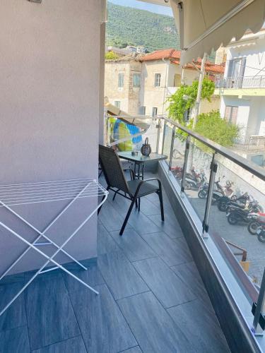 Balcony/terrace, Dim House in Parga