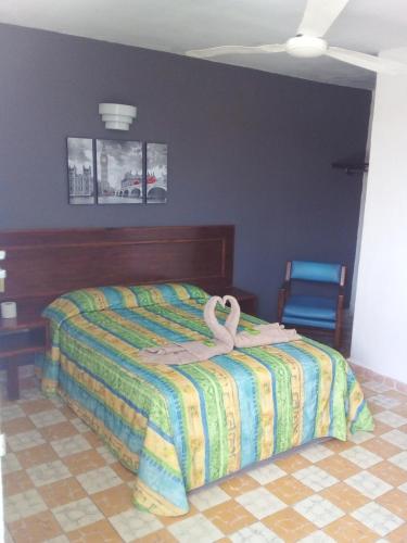 1 double bed