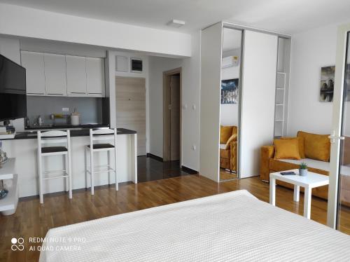 Comfort studio with sea view and swimming pool, Bečići (foto 9)