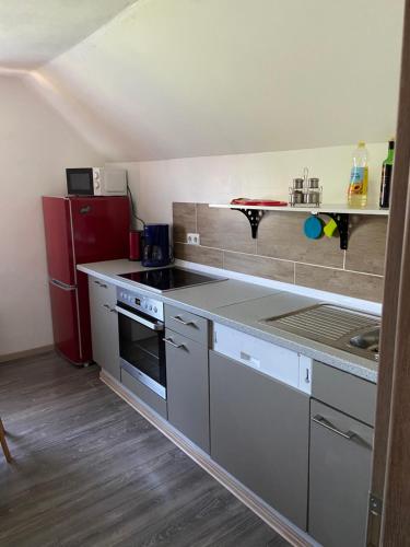 Konyha, Casa Andrea 3 Zimmer Wohnung im 2ten Stock in Wallersdorf (Bajorország)