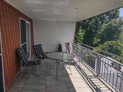 Balkons/terase, Ferienwohnung Nixe in Hagen im Bremischen