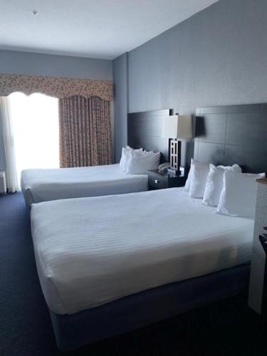 2 queen beds, 1 twin bed