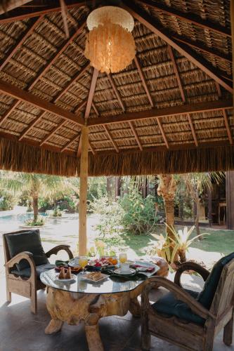 Étterem, Paua Hotel Boutique in Dél-Tibau