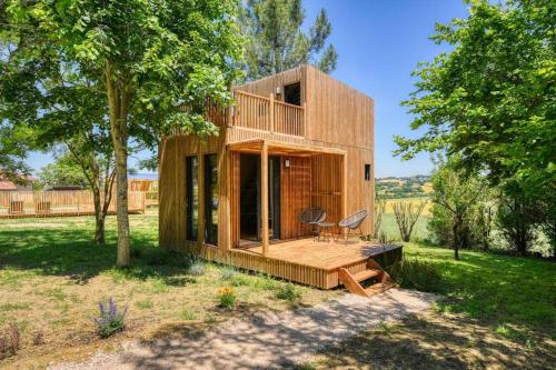 chalet de charme avec piscine