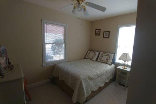 The Lake House at Turtle Cove: Cozy relaxing lake home with dock on wooded lot.