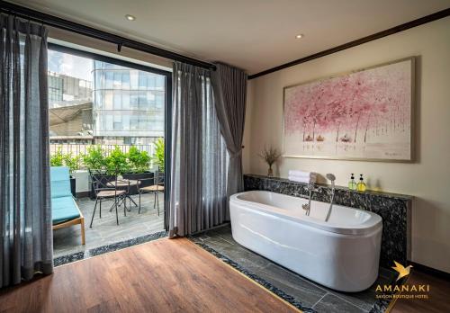 Balcony/terrace, Amanaki Saigon Boutique Hotel in Ho Chi Minh City