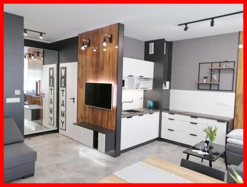 . Noce w Jelonce - Nowoczesny Apartament typu Studio w Centrum Jeleniej G - z garażem dla 1-4 osób