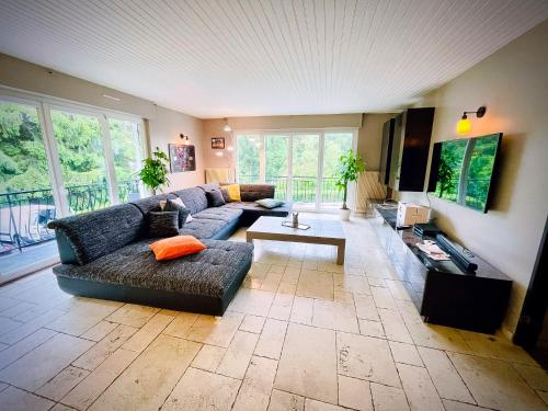 Közös társalgó / TV, Villa 250m2 avec PISCINE chauffée & SPA & kota-grill & sauna (Villa 250m2 avec PISCINE chauffee & SPA & kota-grill & sauna) in Saint-Die-des-Vosges