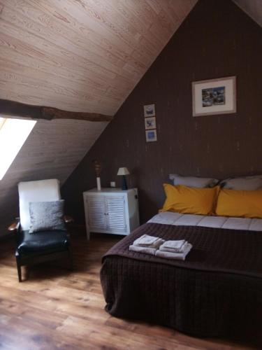 Le ROCHER chambre d'hôtes 50m carres comprend 1 lit double 2 lits simples 1salle d'eau un salon uniquement pour vous chambre d'hôte Sarrancolin