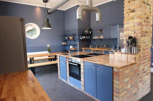 Konyha, Blue Doors Hostel KTV in Kropeliner-Tor-Vorstadt