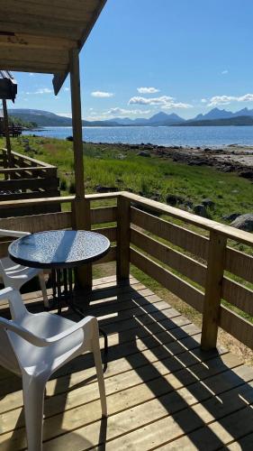 Erkély/terasz, Base Camp Hamarøy in Tysfjord