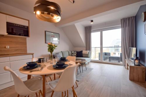 บริการและสิ่งอำนวยความสะดวก, Apartament z widokiem, osiedle FENIKS in ปอดตเชเลอ