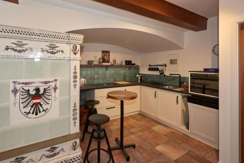 廚房, Ferienwohnung in Rheinfelder Altstadt in 萊因費爾頓