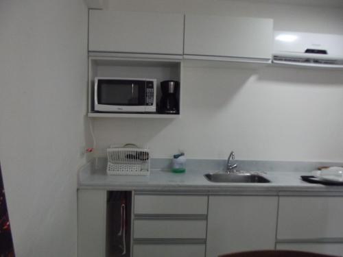 ห้องครัว, Flat BV Beira-Mar - Edf Beach Class EXECUTIVE Apart-Hotel 507 in ปินา