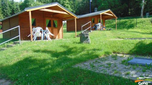 Blockhütte am Kegelsberg in Gelenau, Deutschland