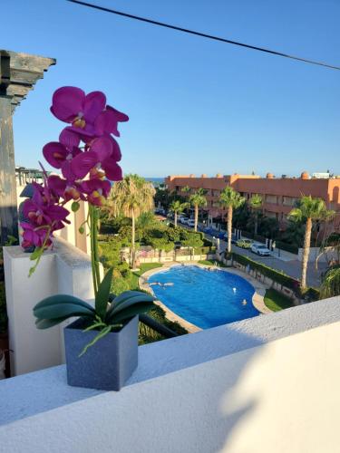  Ático dúplex con piscina privada y vistas al mar en Paraíso de Vera!, Pension in Vera