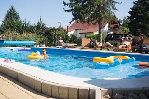Swimming pool, Pelso Panzio in Balatonmariafurdo