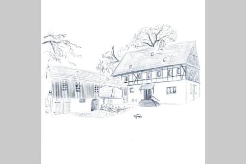 Mothsgut - moderne Ferienwohnung auf dem Bauernhof im Erzgebirge in Oelsnitz, Deutschland