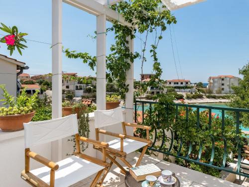 balkon/terras, Holiday Home Kanica by Adriatic Sea in Rogoznica