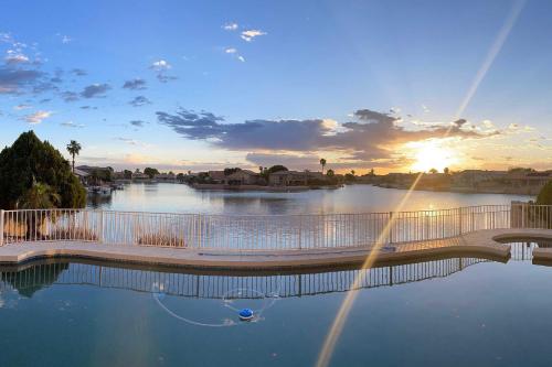 Luxe Lakefront Pool Deck Gazebo and Massage Chair - image 2