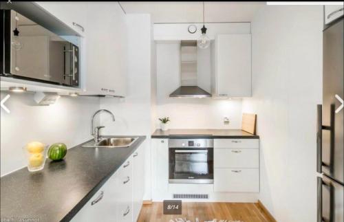 Kitchen, Scandinavian design heart City Center Runeberginkatu near Sibelius Park