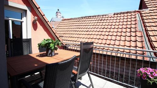 Balcony/terrace, Aparthotel Alte Schmiede Dettelbach in Dettelbach