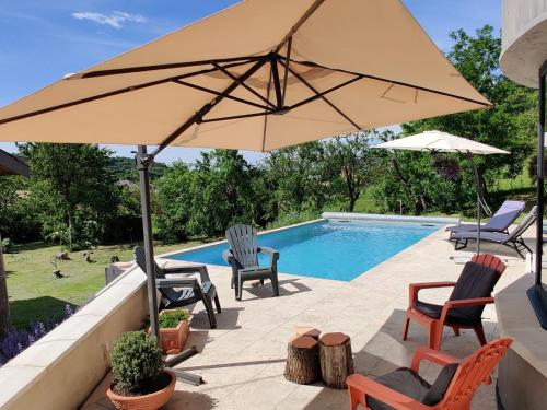 Holiday home near Thizay with private pool