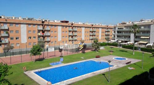  Riu - Apartamento en primera línea de mar con piscina in Cubelles