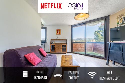 Appart N Suites: 1 chambre et séjour au CALME+ PARKING+ NETFLIX - Location saisonnière - Marseille