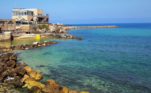 Caesarea :In the front of the sea