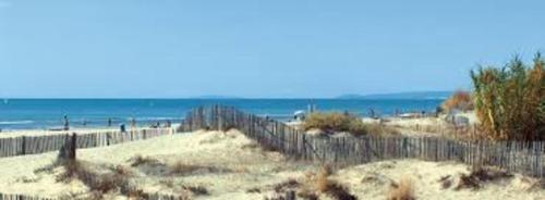 Appartement spacieux au calme et face a la pinede a 2 minutes de la plage