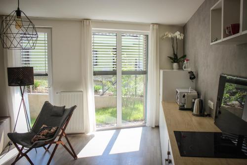 Cocina, Jezerní apartmán s terasou a saunou v Lakepark Residence (Jezerni apartman s terasou a saunou v Lakepark Residence) in Doksy