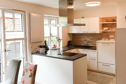 廚房, Apartments Zum Ybbsturm in 伊布斯河畔魏德霍芬