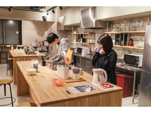 그랜드 호스텔 LDK 오사카 신사이바시 - 공용 라운지/TV 시청 구역
