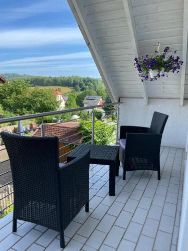 Balcony/terrace, Ferienwohnung Nova in Tholey
