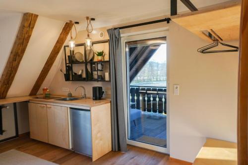 Erkély/terasz, Hofgut Langenborn Wohnen auf Zeit moblierte Apartments Aschaffenburg Alzenau Frankfurt in Blankenbach