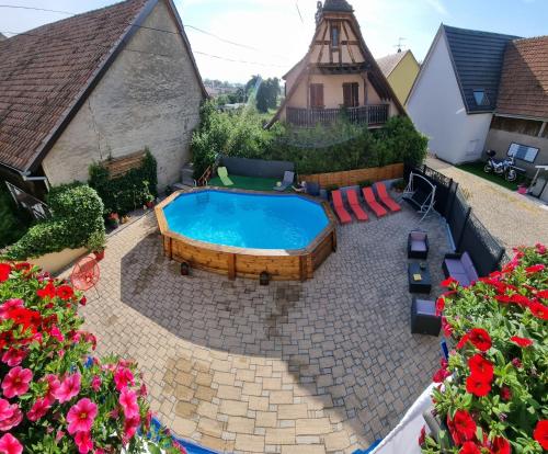 Appartement de 2 chambres avec piscine partagee terrasse amenagee et wifi a Biesheim - Apartment