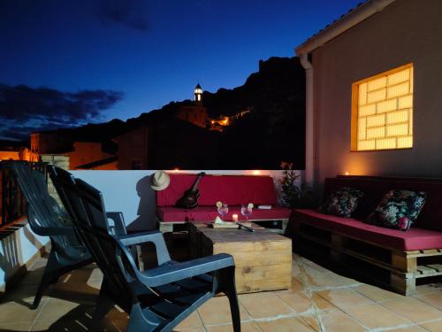 Erkély/terasz, Casa Rural Tobal in Castellote