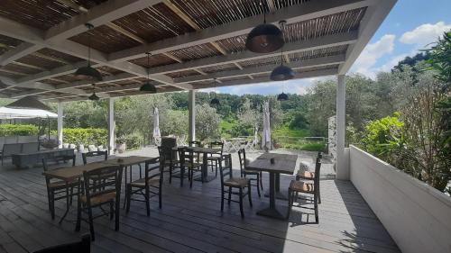 餐廳, Bio Agriturismo Valle dei Calanchi in 泰韋里納卡斯蒂廖內