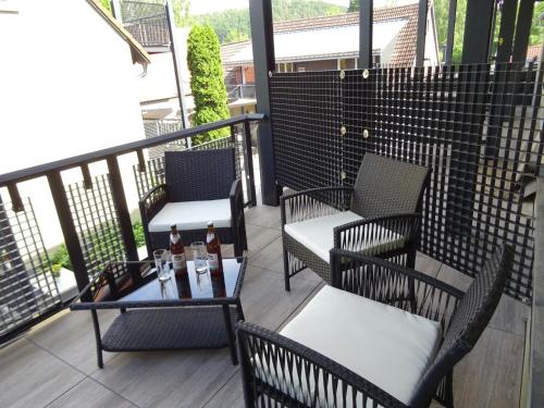 Erkély/terasz, Eventhotel Ö - Cappuccino (Eventhotel O - Cappuccino) in Geiselwind