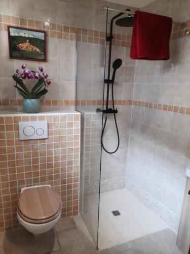 Fürdőszoba, Les Deux Tilleuls in Beaumes De Venise