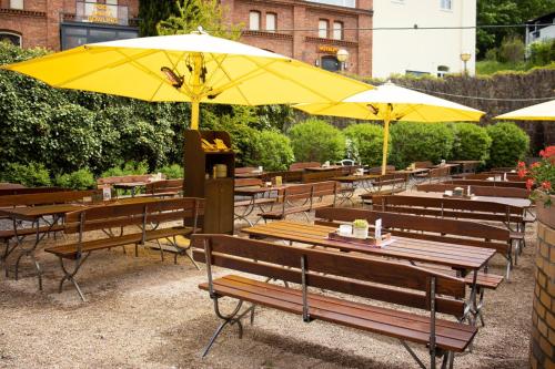 餐廳, 阿恩施塔特斯塔德特布瑞恩霍特公園酒店 (Hotelpark Stadtbrauerei Arnstadt) in 阿恩施塔特