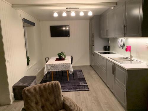 ห้องครัว, Stryn Crystal Apartments - Waterfront Apartment in สตริน