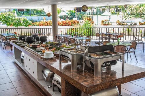 Ресторан, Beach Class Park 02 Quartos in Порту-де-Галінас