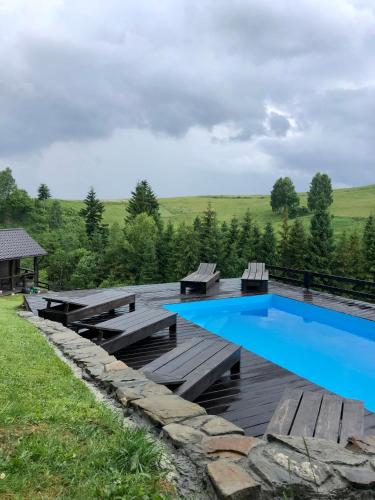 Uitzicht, Cottages Shepit Lisu in Oryavchyk